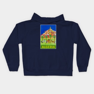 ALGERIA Vintage Advertising Travel Print Kids Hoodie